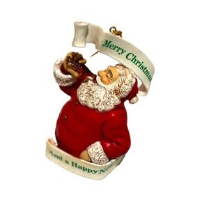 Christmas Vintage Trim a Tree Coca Cola Classic Santa Ornament Collector